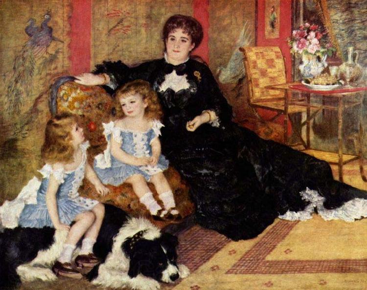 Pierre-Auguste Renoir Mme. Charpentier and her children Spain oil painting art